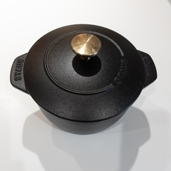 ストウブ ラ ココット de GOHAN ブラック M 16cmの画像