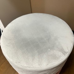 Francfranc ジェム スツール グレーxピンクの画像