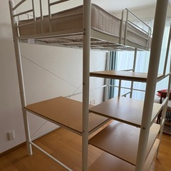 デスク付きロフトベッド　分解済み　の画像