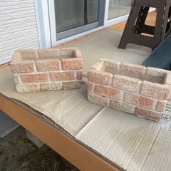 レンガ　ガーデン　ガーデニング　鉢の画像