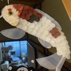 宝石画 貴石画 錦鯉 ストーンアート 壁飾り インテリア レトロの画像