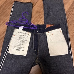 児島ジーンズ　センチュリーデニム　インディゴ　濃紺　34インチの画像