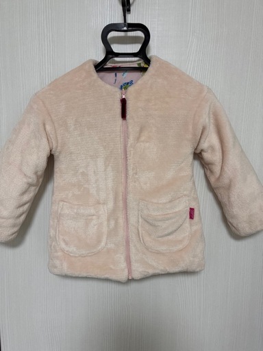 【美品】ハッカキッズ　リバーシブル　花柄コート　110センチ
