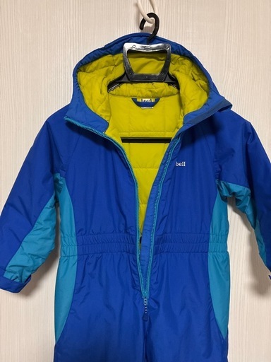 【極美品】モンベル　キッズ　子供　パウダーカバーオール　110センチ　つなぎ 極美品】モンベルキッズ子供パウダーカバーオール110センチつなぎ