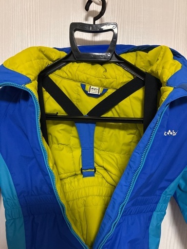 極美品】モンベル キッズ 子供 パウダーカバーオール 110センチ つなぎ