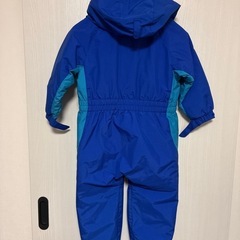 【極美品】モンベル　キッズ　子供　パウダーカバーオール　110センチ　つなぎの画像