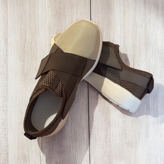 Taketora タケトラ 26cm スリッポン ブラウン クロスバンド 軽量の画像