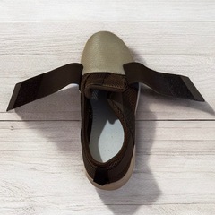 Taketora タケトラ 26cm スリッポン ブラウン クロスバンド 軽量の画像