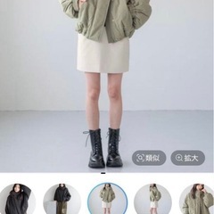 ローリーズファーム　モンスターショートコート　カーキの画像