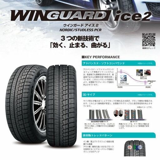 スタッドレスタイヤ【185／60R15】NEXEN 新品4本工賃込