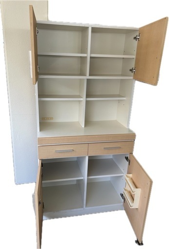 【美品】ナチュラルカラー食器棚