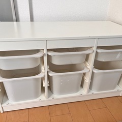IKEAイケアトロファスト収納ケースホワイトの画像