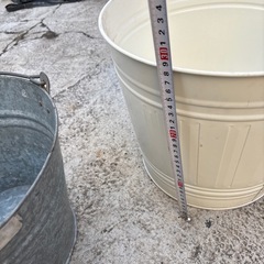 スチール製　バケツ　2個セットの画像