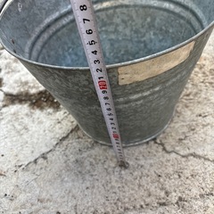 スチール製　バケツ　2個セットの画像