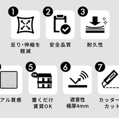 吸着フロアマット　ストーン調 ずっしり重厚感の画像