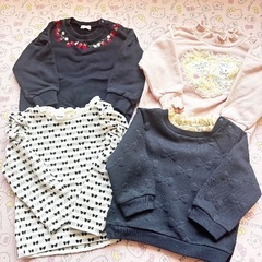 子供服　90サイズ　１０点　2000円　リボン柄　ねこやいちごなどの画像