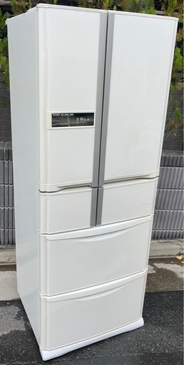 配達設置無料 特価 三菱 大型 6ドア冷凍冷蔵庫 401L フレンチドア MR−G40NE−W