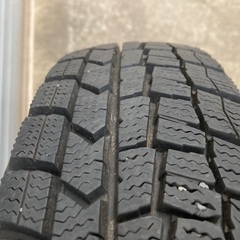 No.174スタットレスタイヤ145/80R13  4H PCDマルチ スチールホイール付4本セットの画像