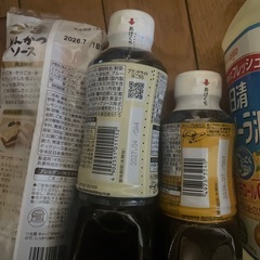 食品　調味料等　まとめ売り　コーンフレーク　のり　醤油　油　ソースの画像