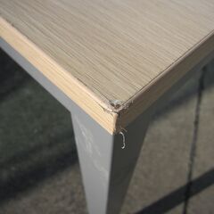 会議用テーブル　木目チーク　1500ｘ750ｘ720　4本脚の画像