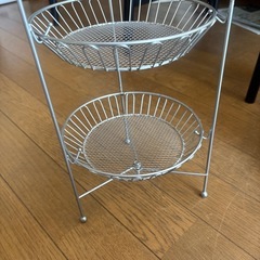 ケーキスタンド風2段皿 の画像