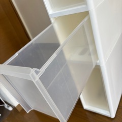 【4段プラチェスト ホワイト】の画像