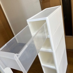 【4段プラチェスト ホワイト】の画像