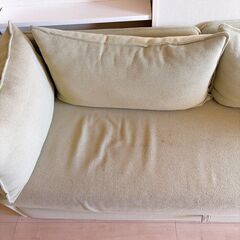 ソファ　大きめ　２〜４人 使用感あり特価 下段収納の画像