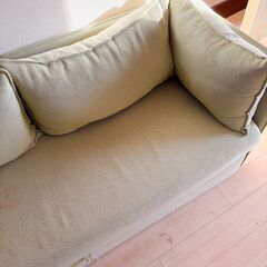 ソファ　大きめ　２〜４人 使用感あり特価 下段収納の画像