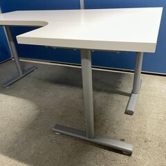 【良品】ニトリ L字デスク VOX2 150R-LBR 白系 お洒落 分解可能 早い者勝ち 引取歓迎 配送OKの画像