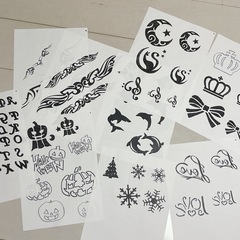 ボディージュエリー　開業キット　ダイアモンドタトゥー　一式　転写シート227種類の画像