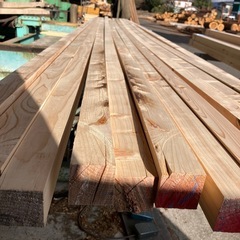 [Ｂ品] 桧プレーナー仕上げ材　4m45ミリ角12本口の画像