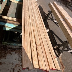 [Ｂ品] 桧プレーナー仕上げ材　4m45ミリ角12本口の画像