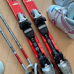 スキー板　4点セット　子供用　140センチの画像