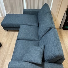 ニトリL字ソファの画像