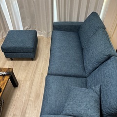 ニトリL字ソファの画像