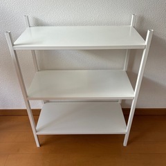 値下　IKEA シンプル　棚　収納　ホワイトの画像