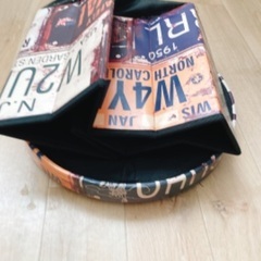 収納 スツール 椅子 クッション アメリカンの画像