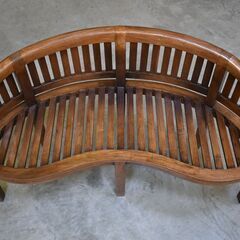 【ヤ取終了11/17】≪zyt2097ジ≫ リゾート家具 バナナベンチ 現状品 リユースストレージ仙台 70406-06の画像