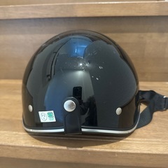 半ヘル　ヘルメット　黒の画像
