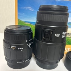 SIGMA AF.MFズームレンズ 2種類　バック付きの画像