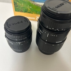 SIGMA AF.MFズームレンズ 2種類　バック付きの画像