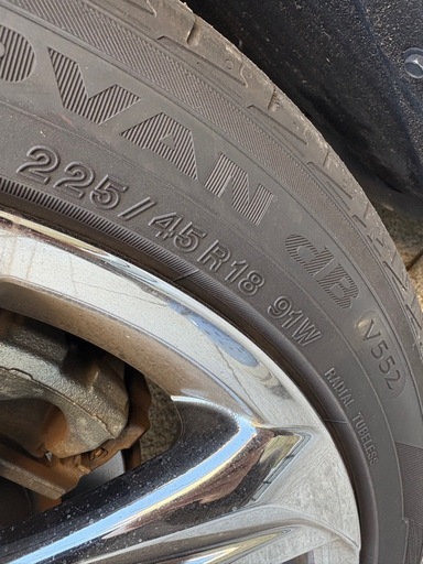 タイヤ 4本セット　225/45r18