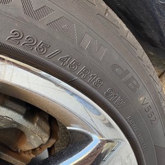 タイヤ 4本セット　225/45r18の画像