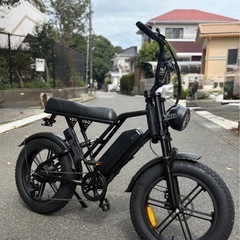 低走行美品 電動アシスト自転車 e-bike ファットバイク※説明必読の画像