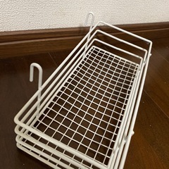 ◼️無料◼️ワイヤーラティス用ひっかけ収納/ホワイトの画像