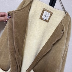 BILLABONG ビラボン ノーカラーベロアジャケット Mの画像