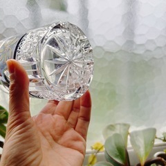 ボヘミアングラス 2個セット　伝統工芸　切子の画像