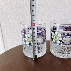 ボヘミアングラス 2個セット　伝統工芸　切子の画像