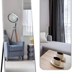 完売！高評価商品／Amazon購入／歪みなし綺麗な美品アンティーク姿見／1番人気ゴールドの画像